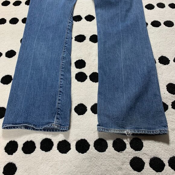Vintage Y2K Old Navy Boot Cut Jeans Ultra Low Waist Faded Light Wash Denim - Picture 6 of 13